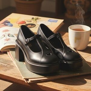 dELiA*s by Dolls Kill Hopscotch Kid Heart Mary Janes NIB 8